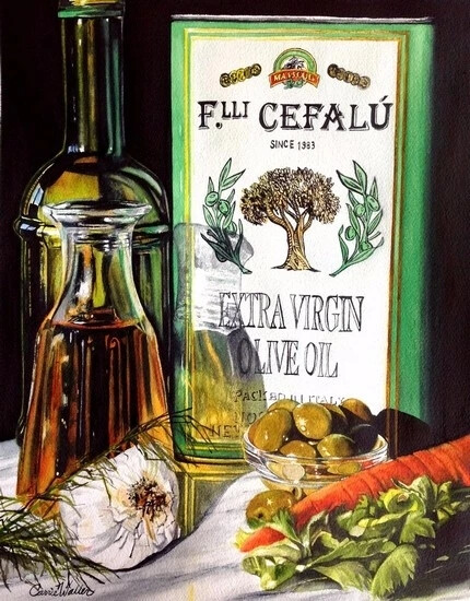 水彩大神 Carrie Waller 静物水彩绘画
