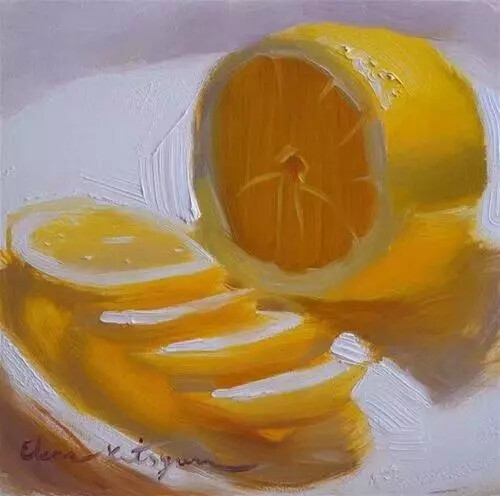 艺术家Elena Katsyura 的静物水果油画- 高清图片，堆糖，美图壁纸兴趣社区