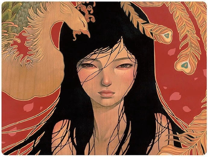 日裔美籍艺术家 Audrey Kawasaki 的木板油画 
