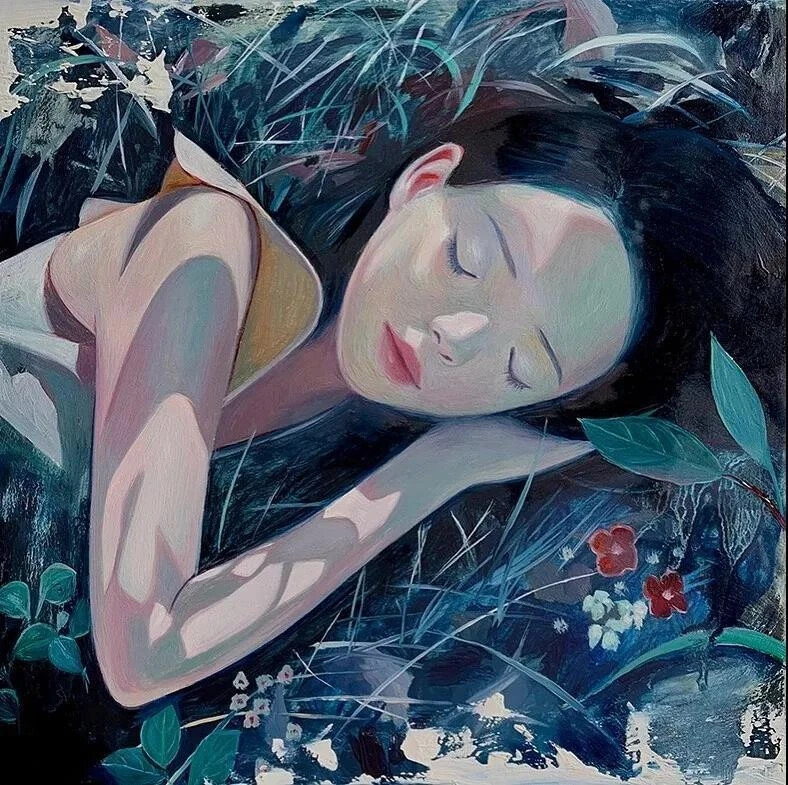 韩国艺术家 Joanne Nam 一组人物油画艺术 ​
