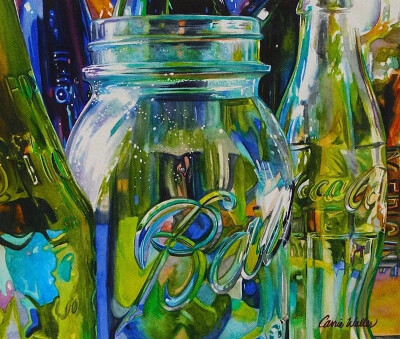 水彩大神 Carrie Waller 静物水彩绘画
