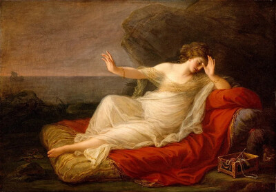 《被忒修斯遗弃的阿里阿德涅》安吉莉卡·考夫曼
Angelica Kauffmann, Ariadne Abandoned by Theseus, 1774
