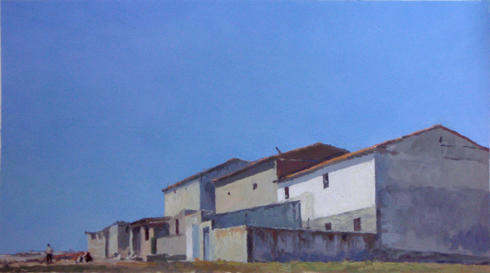 Casas de Las Navas. 
Óleo sobre cartón, 2007
