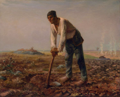 El hombre del azadón
Jean-François Millet，ca. 1860-1862
