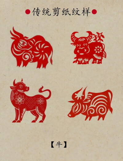 十二生肖剪纸图案