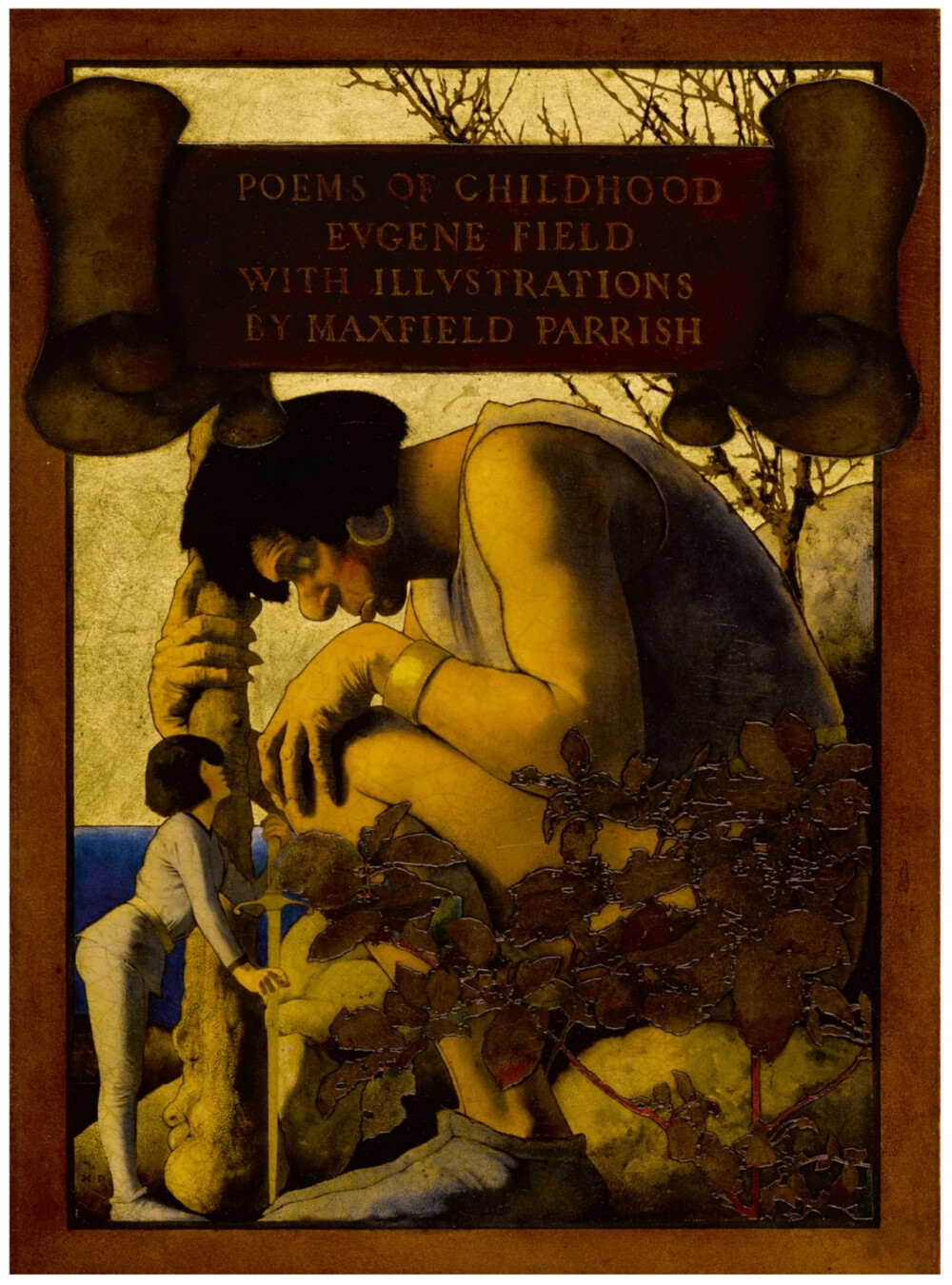 马克斯菲尔德.帕里什（Maxfield Parrish），美国插画家，活跃于20世纪上半叶，其作品因独特的饱和色与理想化的新古典主义意象而出名。帕里什的艺术特点是鲜艳的色彩，“帕里什蓝色”这个颜色就是以他的名字命名。帕里什用在他的画中使用了许多创新技术。他将模型照片的黑白几何图案投影到他的作品中。他也将通过拍照，放大对象来创作他的画。帕里什使用的绘画技术使他的画更立体。
