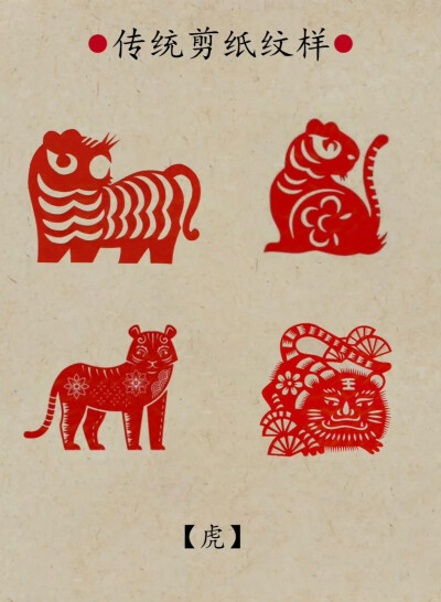十二生肖剪纸图案