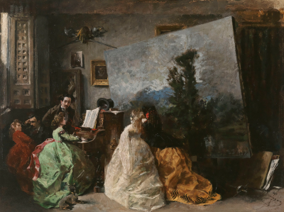 El estudio de Muñoz Degrain
Francisco Domingo Marqués, 1867
