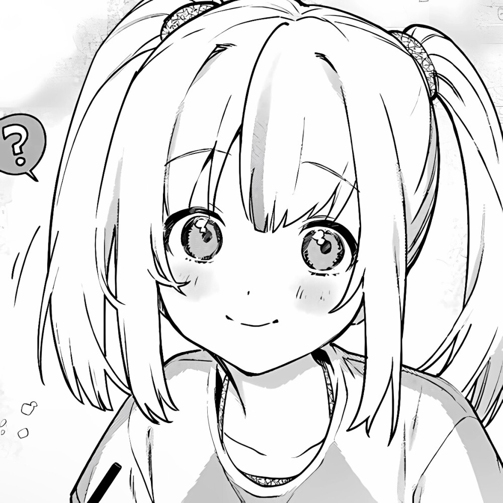黑白漫画/女生头像