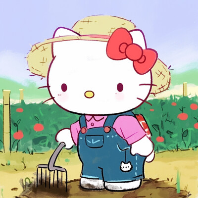 Hello Kitty头像 微信头像 QQ头像 毛毡 公仔 软绵绵 超级可爱 秋天 丰收 耕地 农民伯伯 金灿灿的稻谷 锄禾日当午，汗滴禾下土，谁知盘中餐，粒粒皆辛苦