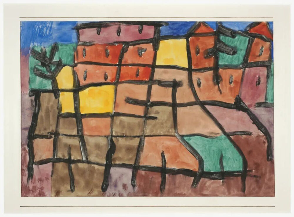 Untitled,1940,Watercolor and paste on paper,20×29.2cm