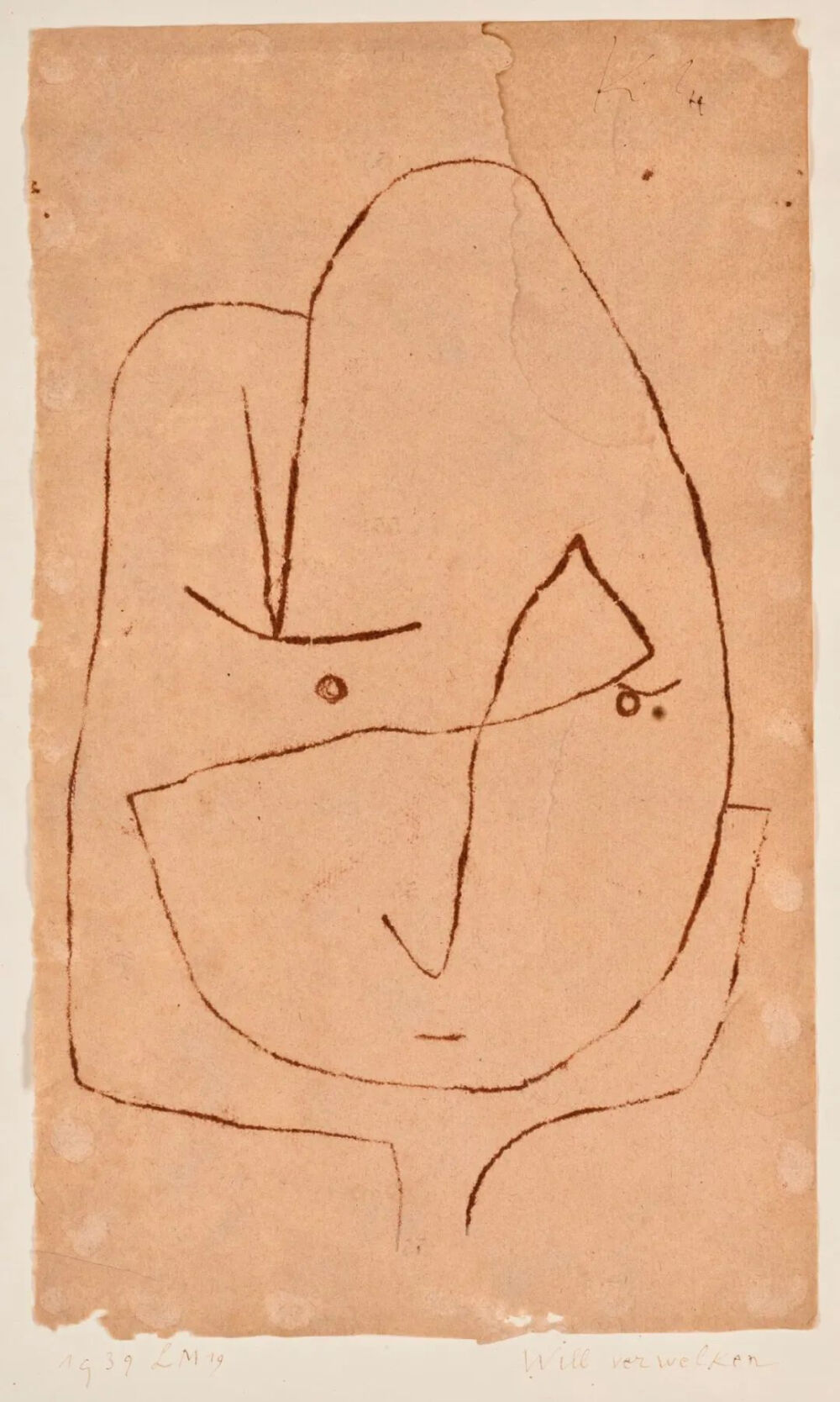 Will Verwelken,1939,
Plume et encre sur papier monté sur papier,35.5x21.2cm
