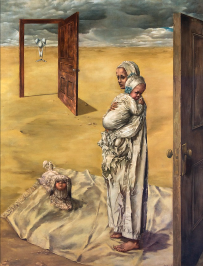 Dorothea Tanning
Maternity
1946-47
Oil on canvas
56 x 48 in.
