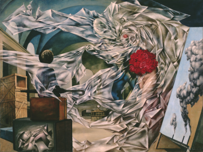 Dorothea Tanning
A Very Happy Picture
1947
Oil on canvas
36 x 48 in.
