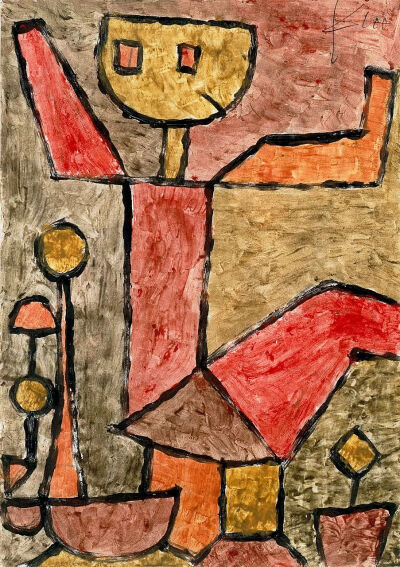 Boy with Toys,1940,
Colored paste on paper,mounted on paper,29.2x20.6cm
