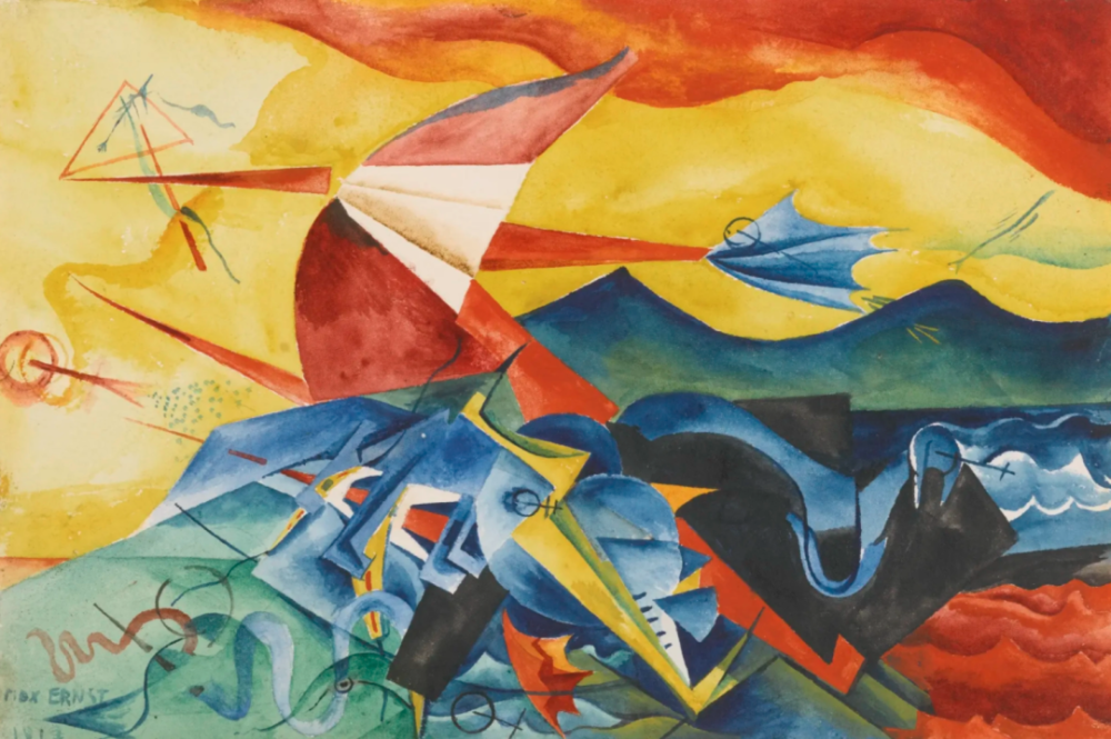 Max Ernst
Composition
1917, 14×22 cm
