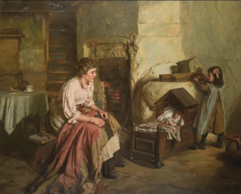 瓦尔特·兰利(Walter Langley,1852-1922)是英国著名的画家，同时也是新林艺术学院的创始人。