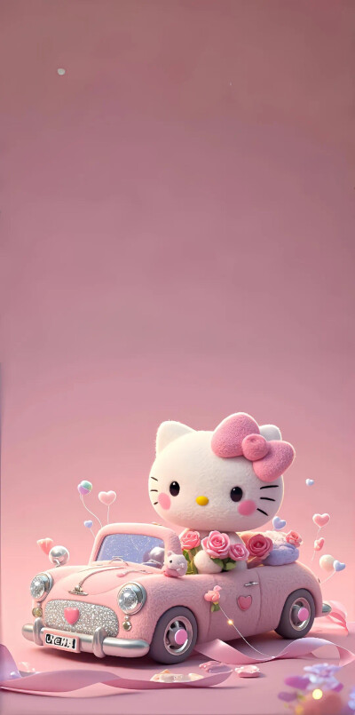 Hello Kitty头像 微信头像 QQ头像 毛毡 公仔 软绵绵 超级可爱 壁纸 手机壁纸 阳光 太阳 春游 游玩 夏天