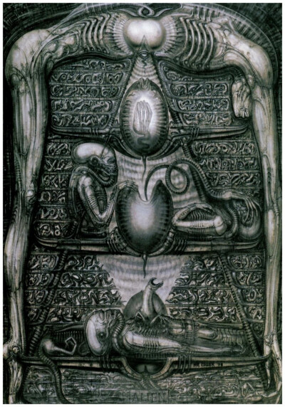 汉斯·鲁道夫·吉格尔（H.R. Giger），瑞士知名的超现实主义画家、雕塑家、设计师。设计电影《异形》中的外星生物，赢得奥斯卡金像奖的最佳视觉效果奖。我们在电影中看到的恐怖的异形形象就是出自此人之手。他的作品最…