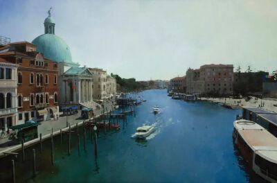 Desde el Puente de los Descalzos. Venecia
130x195cm. Mixta sobre lienzo. 2020
