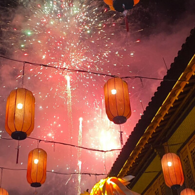 烟花背景图 新年背景图