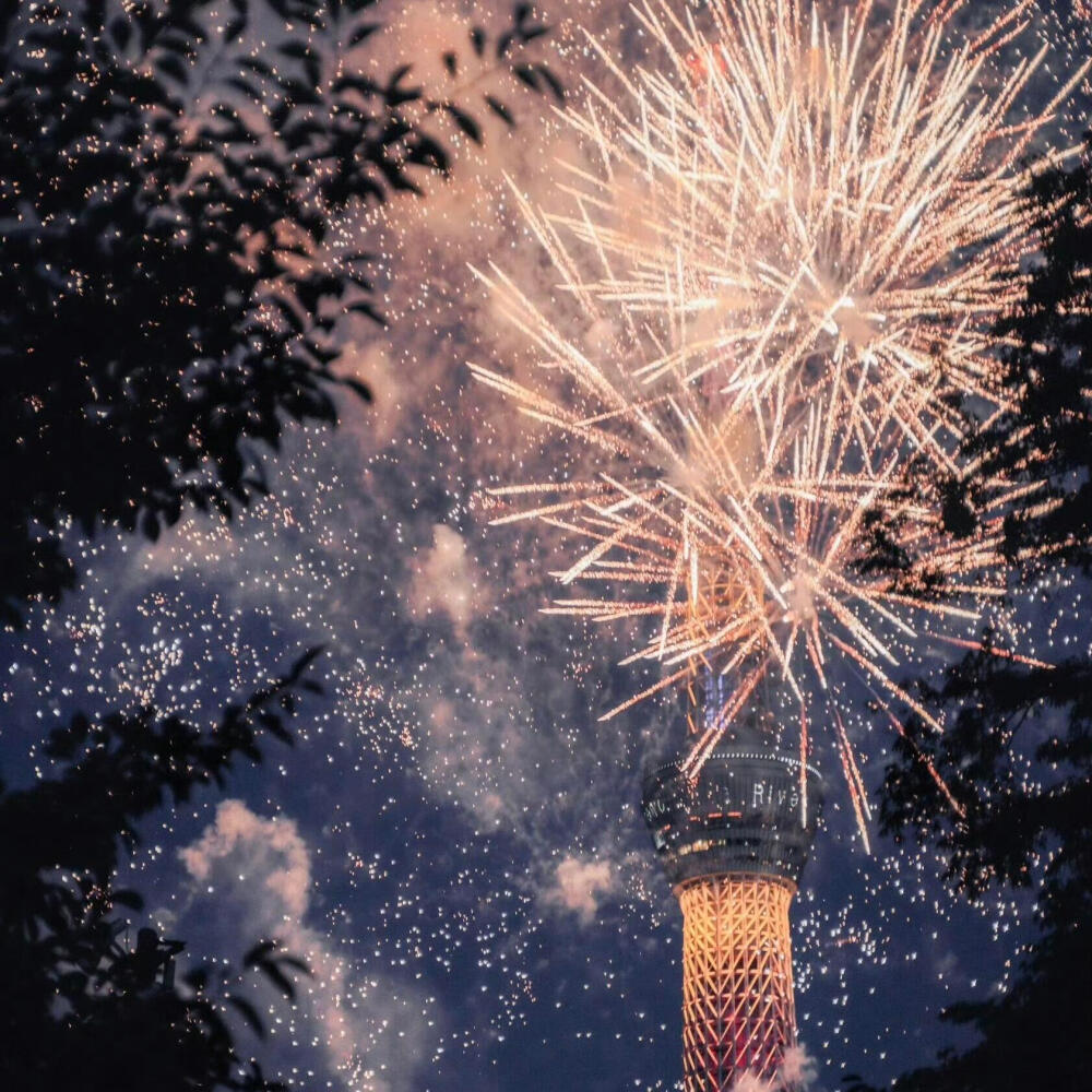 烟花背景图 新年背景图