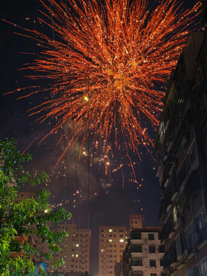 烟花背景图 新年背景图