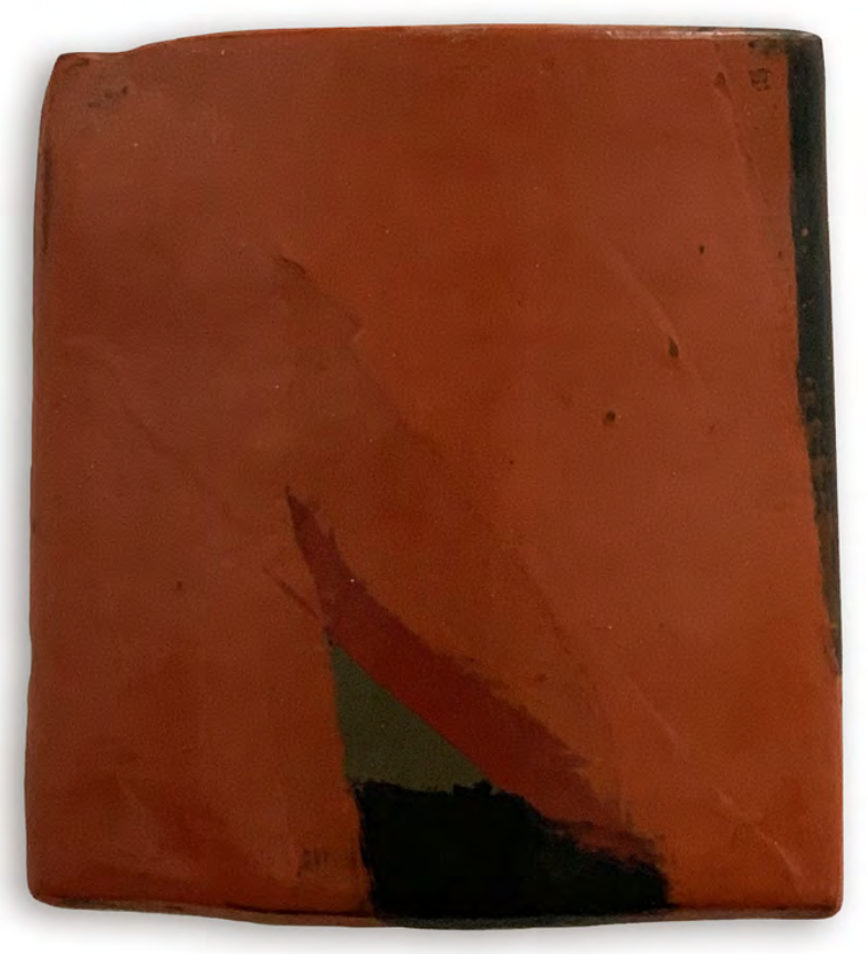 苏笑柏，《Small Tile 2》，2005
油彩、漆、亚麻布、木材，27 × 25 × 3.5 cm，由Pearl Lam Galleries提供
