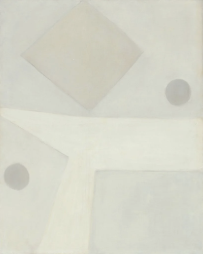 艾格尼丝·马丁，《港口 1 号》，  1957 年。照片：©2024 Agnes Martin via MoMA
