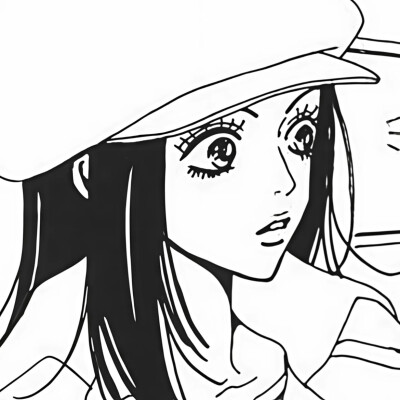 黑白漫画/女生头像