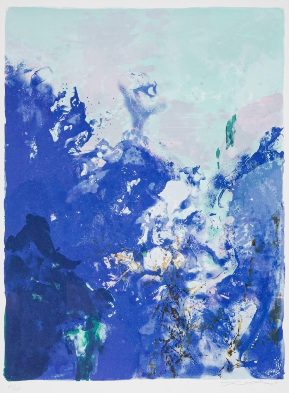 第358号百年奥林匹克组曲
11 种颜色的石版画
1992，75.2 × 53.5 cm
