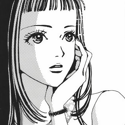 黑白漫画/女生头像