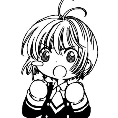 黑白漫画/女生头像
