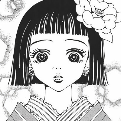 黑白漫画/女生头像
