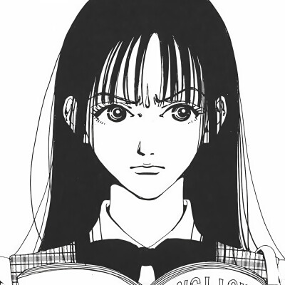 黑白漫画/女生头像