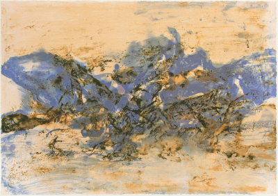 无题石版画1998，46 × 64.5 cm