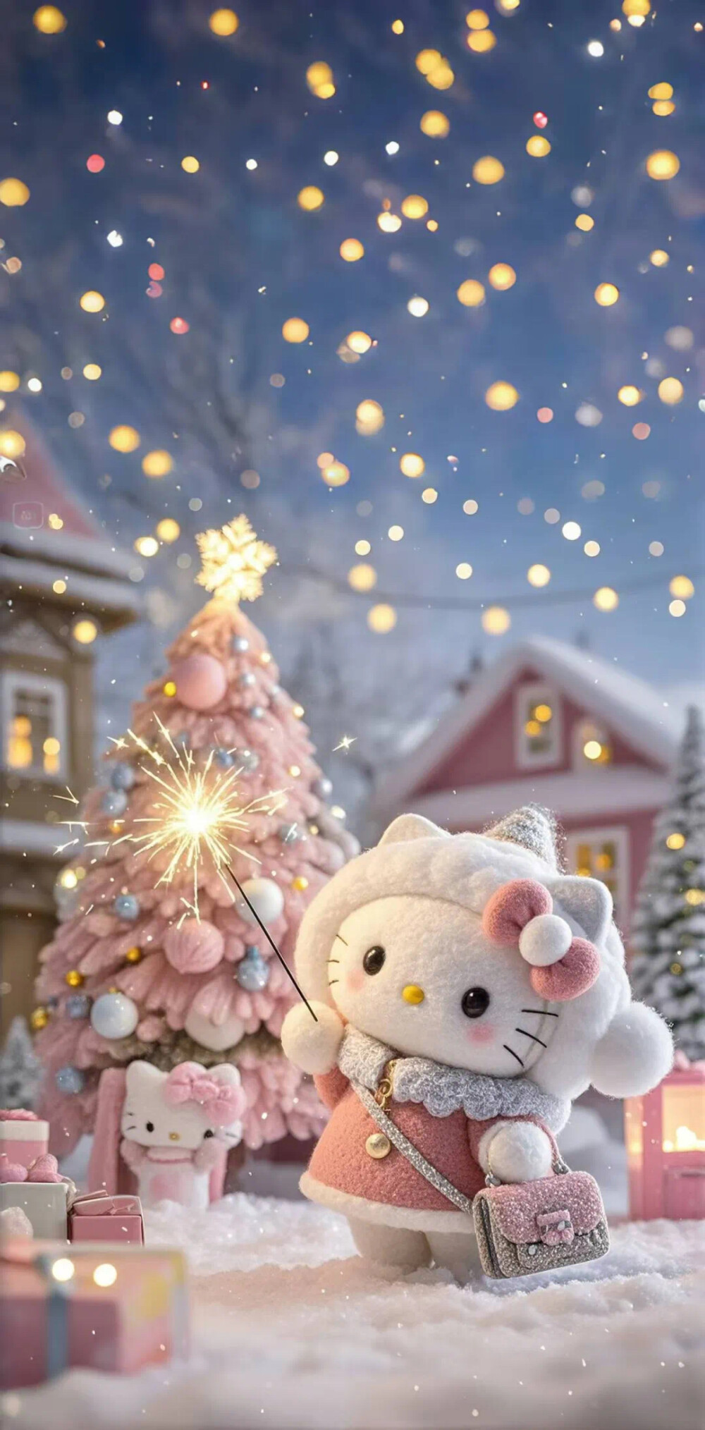 Hello Kitty头像 微信头像 QQ头像 毛毡 公仔 软绵绵 超级可爱 海边 冬天 烟花 下雪 浪漫