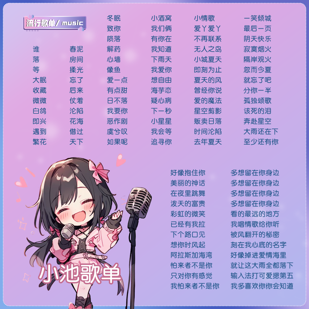 语音厅歌单制作