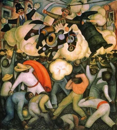 The Burning of the JudasesScenes of Ministry of Education Cycle
Diego Rivera1923-1924