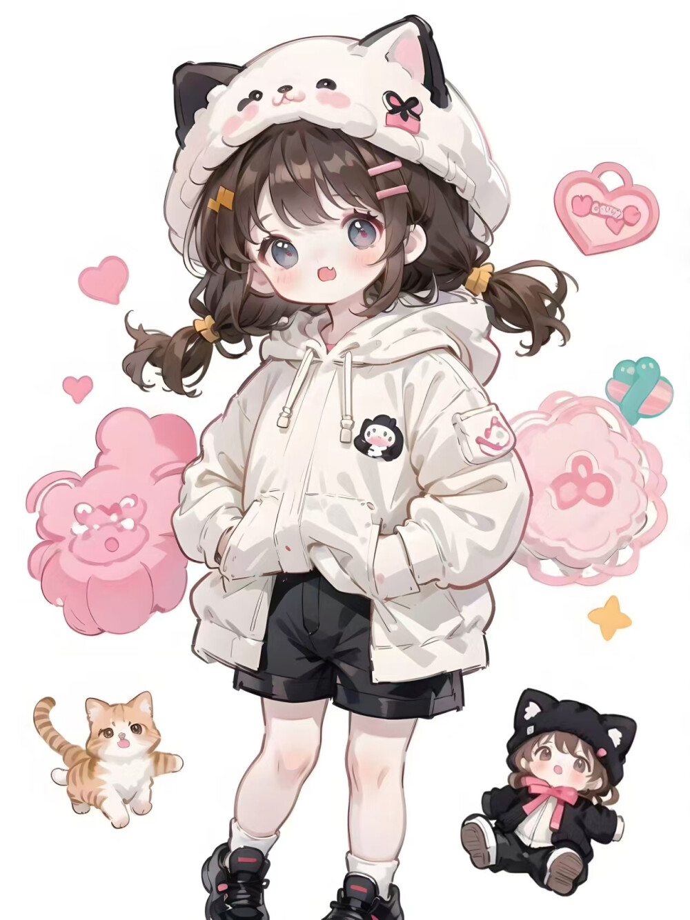 萌萌哒q版女孩