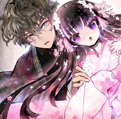 紫色情侣头像17