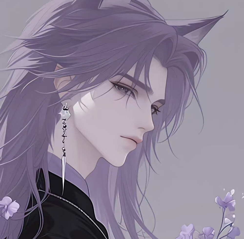 紫色情侣头像18