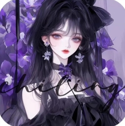 紫色情侣头像18