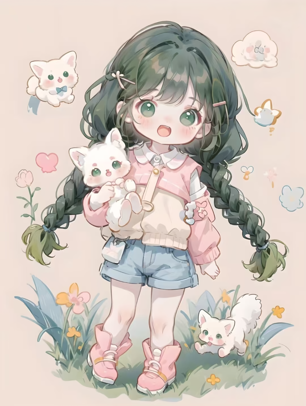 萌萌哒q版女孩