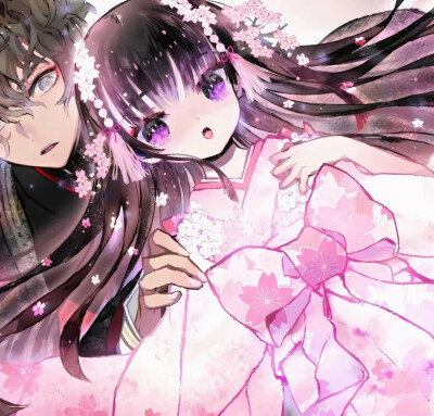 紫色情侣头像17