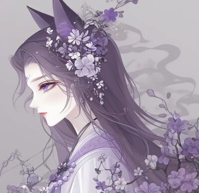 紫色情侣头像18