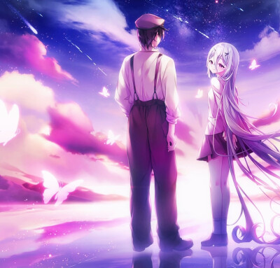 紫色情侣头像19