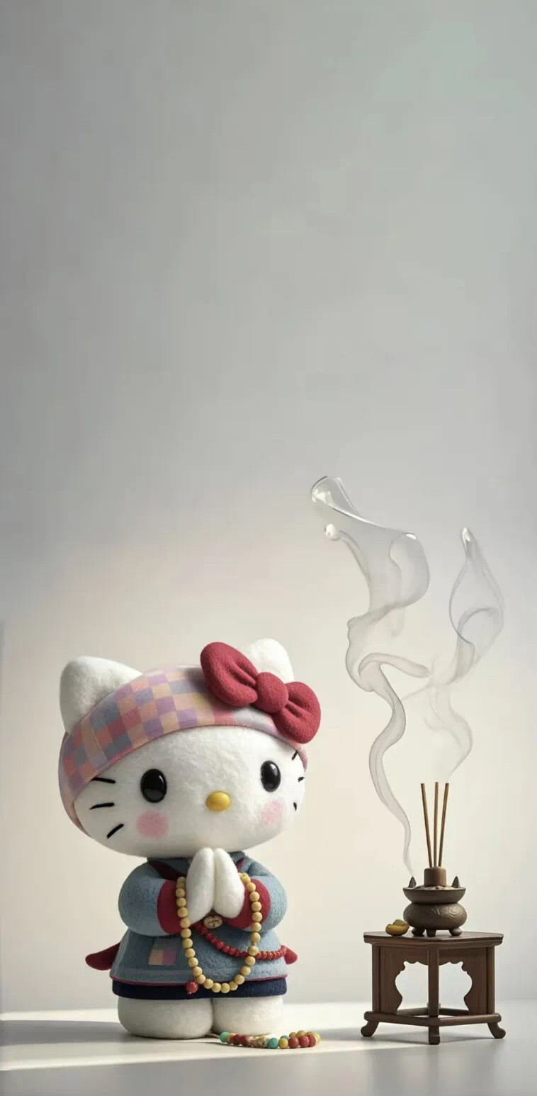 Hello Kitty头像 微信头像 QQ头像 毛毡 公仔 软绵绵 超级可爱 招财进宝 大吉大利 事事如意 手机壁纸 财神 招财