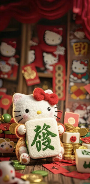 Hello Kitty头像 微信头像 QQ头像 毛毡 公仔 软绵绵 超级可爱 财神 招财进宝 诸事圆满 恭喜发财