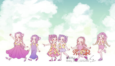 香奈惠&忍&蜜璃&葵&香奈乎&祢豆子
Twitter ：@sky_blue_025250
【鬼滅之刃】